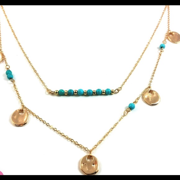 🌺BOHO SKYE DOUBLE NECKLACE - Picture 3 of 4